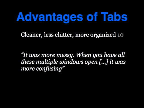 A Study of Tabbed Browsing - Slide 14