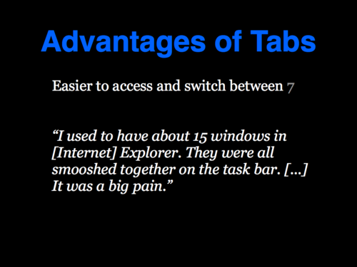 A Study of Tabbed Browsing - Slide 15